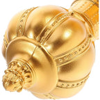 Acrylic Curtain Rod Finials 6 Pcs Golden for 26-28mm Window Rods