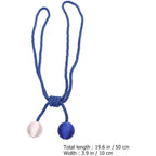 Blue Double Ball Curtain Tiebacks Polyester for Sheers Curtains