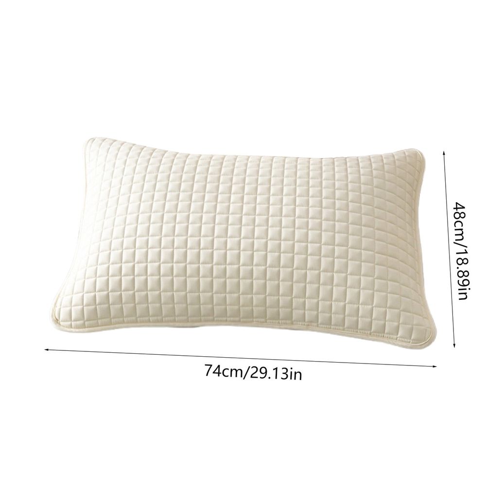 Pillow Protector Covers 2 Pack 48x74cm Waterproof Oil Stain Resistant Breathable Washable Soft Elastic Edge Standard Size for Bed Pillow Hygiene Home Sleeping Gift