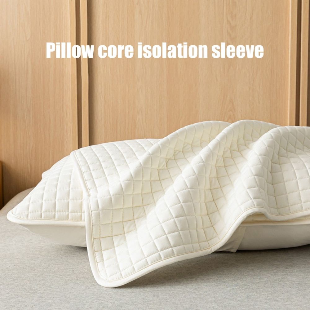 Pillow Protector Covers 2 Pack 48x74cm Waterproof Oil Stain Resistant Breathable Washable Soft Elastic Edge Standard Size for Bed Pillow Hygiene Home Sleeping Gift