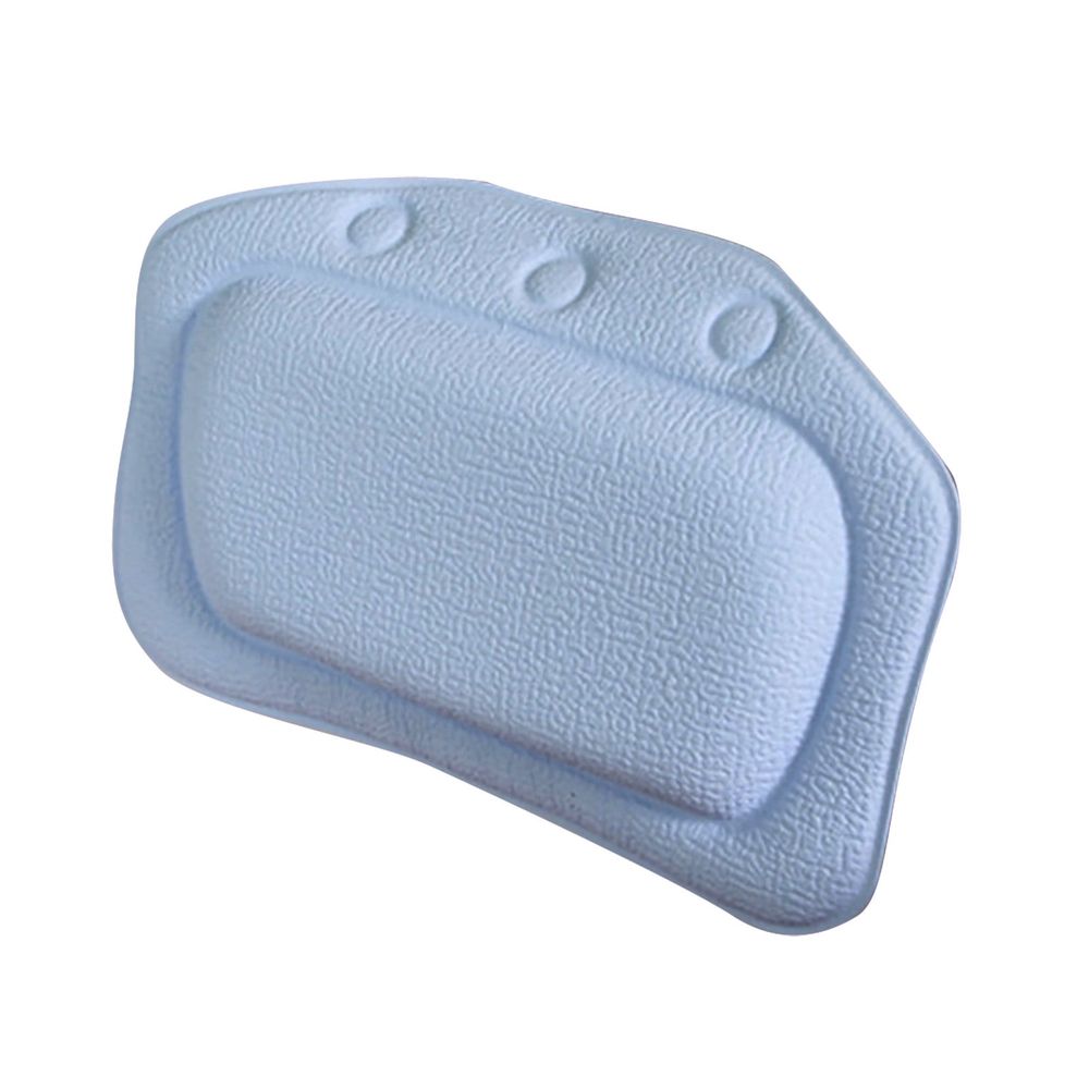 Bath Pillow, Bathtub Pillow with Non-Slip Suction C, Soft 3D PVC Foam Pillow, Bathtub Pillows for Tub Neck and Back Support, Extra Thick and Soft Pillow for Bath Spa Swimming Pool, White