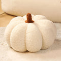 Pumpkin Pillows, Pumpkin Throw Pillow Plush Cushion, Simulated Pumpkin Pillow, Halloween Pumpkin Decorative Pillow, Ideal for Thanksgiving Fall Autumn Home Decor Party, (White, 7.87inch)