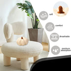 Pumpkin Pillows, Pumpkin Throw Pillow Plush Cushion, Simulated Pumpkin Pillow, Halloween Pumpkin Decorative Pillow, Ideal for Thanksgiving Fall Autumn Home Decor Party, (White, 7.87inch)