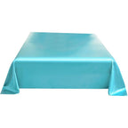 Queen Sheet Only, Soft Silky Smooth Satin Cooling Sheets, Easy-Fit Deep Pocket, Soft Microfiber Shrinkage Fade Resistant, Easy Care with 1 Flat Sheet, Queen Size (67" x 90.5"), Aqua