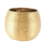 Ceramic Plant Pot Planter Gold-Plated Flower Flowerpot Vase