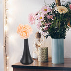 Black Ceramic Vase with Simple Design for Stylish Home Decor and Versatile Storage Solutions
