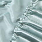 King Satin Fitted Sheet Black - Silky Smooth Breathable Bottom Sheet, Hotel-Quality