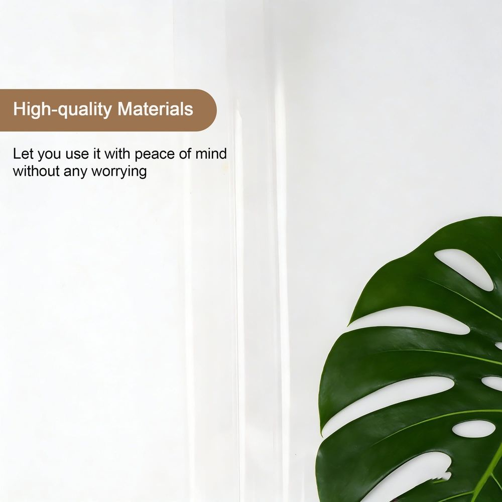 Extra Long Shower Curtain Liner 84 Inches Long,Weighted Bathroom Clear Shower Curtain 72x84 Inch Liner with 3 Magnets, Heavy Duty, Transparent