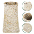 Handmade Ivory Woven Vase for Home and Office Art Decoration