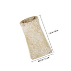 Handmade Ivory Woven Vase for Home and Office Art Decoration
