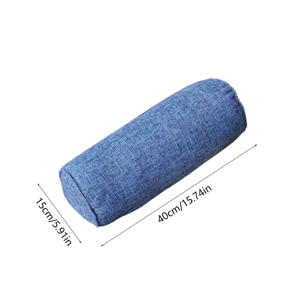 1 Pcs Rectangular Cushion Lumbar Support Pillow for Sofa and Bed, Decorative Throw Pillow with Patchwork Design, Colorful Cylindrical Bolster 40CM