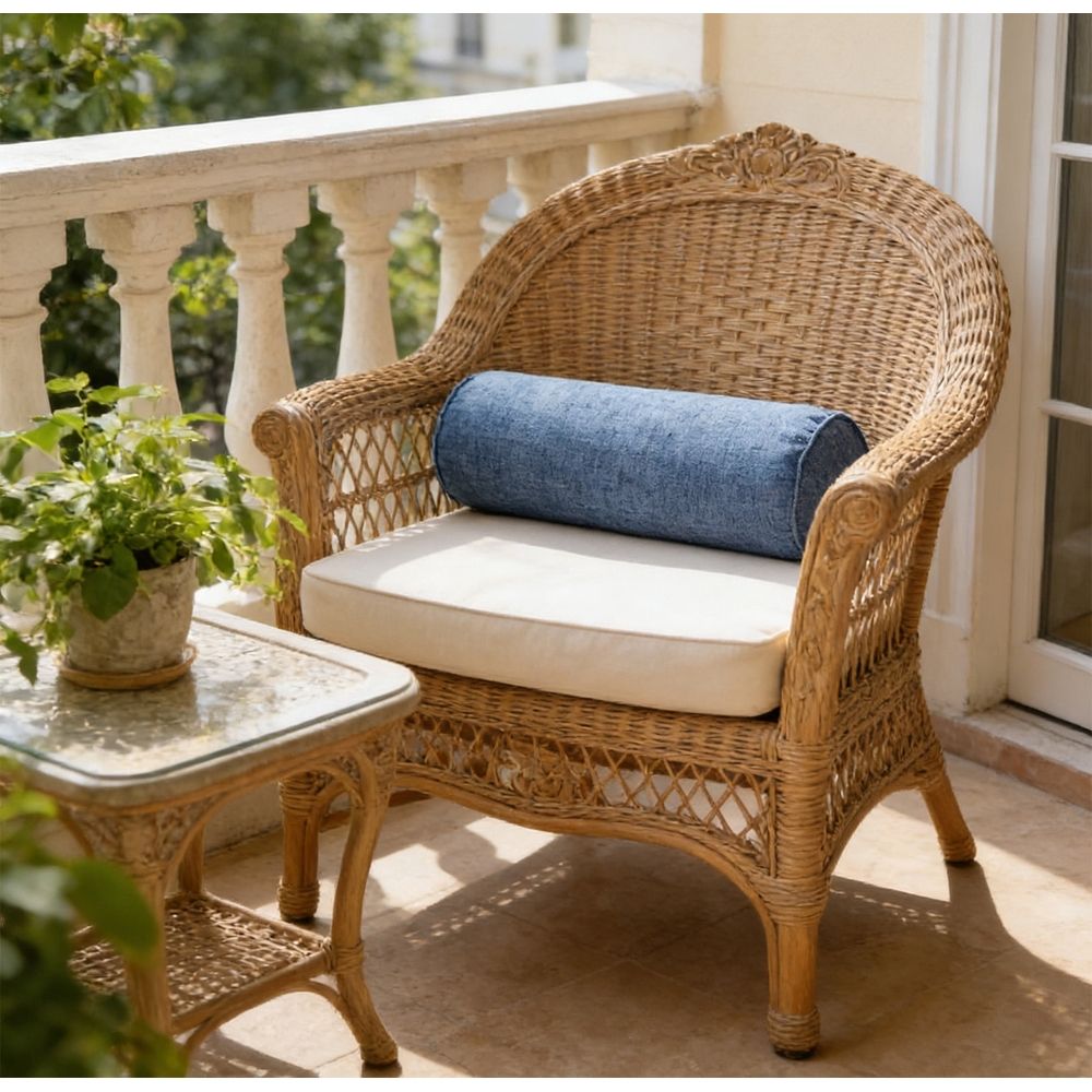 1 Pcs Rectangular Cushion Lumbar Support Pillow for Sofa and Bed, Decorative Throw Pillow with Patchwork Design, Colorful Cylindrical Bolster 40CM