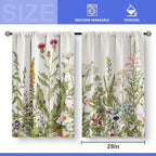 Red Rose and Kitchen Curtains - Rustic Romantic Valentine Farmhouse Girls Women Short Tier Cafe Curtains Decor for Dining Room Art Country Rod Pocket Window Drapes 24 Inch Length 2 Panels Set