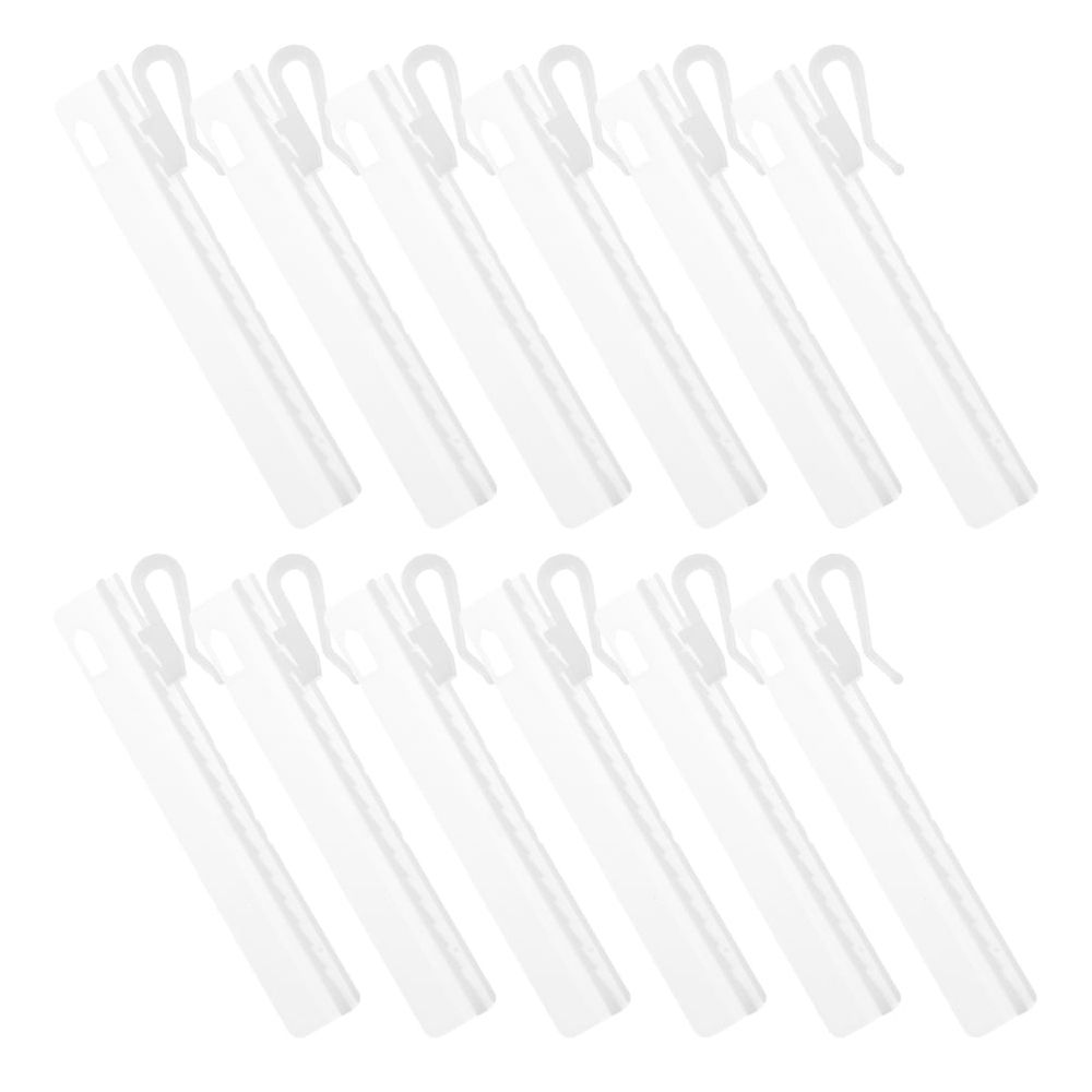 25pcs Pinch Pleat Curtain Hooks Plastic for Door Curtain Quick Installation at Home