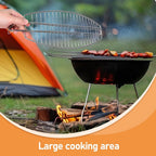 Heavy Duty Stainless Steel Fish Grill Basket with Clamp for Outdoor Bbq and Camping
