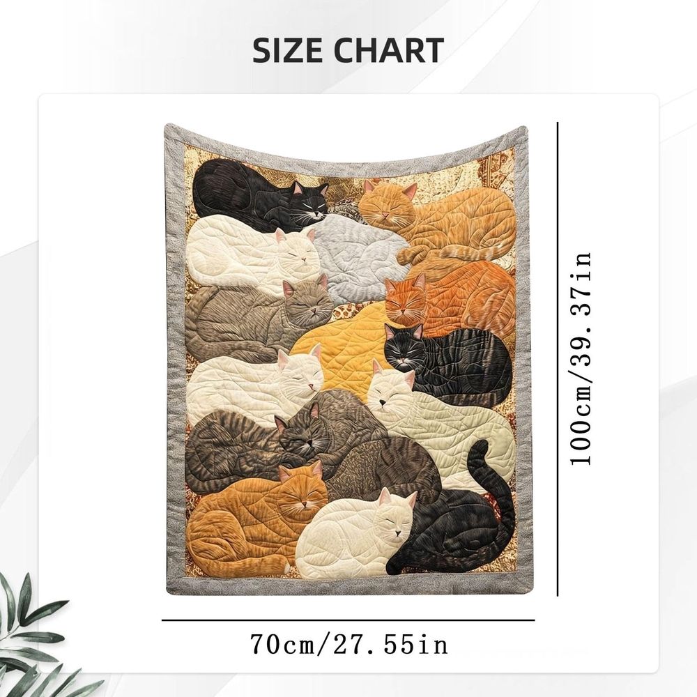 Cotton Blanket-Sherpa Blanket,Cat Print Blanket Cute Cats Cozy Throw Blanket Lightweight Warm Plush Fleece Blankets Funny Animal Blankets For Couch Bed Sofa Warm Farmhouse For Cat Lovers