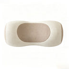 Buckwheat Neck Pillow, Ergonomic Neck Support Bolster for Side & Back Sleepers, Adjustable Support Pillow for Neck Pain Relief & Spine Alignment