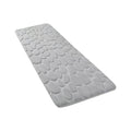 Bathroom Rugs, Embossed Bathroom Mat Comfortable Floor Mats, Non-Slip and Absorbent Bath Rugs, Washable Mat for Bathroom Floor, 59" x 19.7", Gray