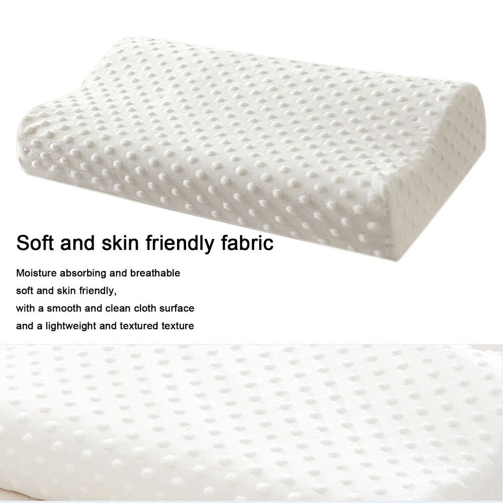 Pillows, Memory Foam Pillow for Side Sleepers (20"x12"), Cervical Pillow for Neck and Shoulder, Neck Pillow, Bed Pillow, White