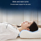 Pillows, Memory Foam Pillow for Side Sleepers (20"x12"), Cervical Pillow for Neck and Shoulder, Neck Pillow, Bed Pillow, White