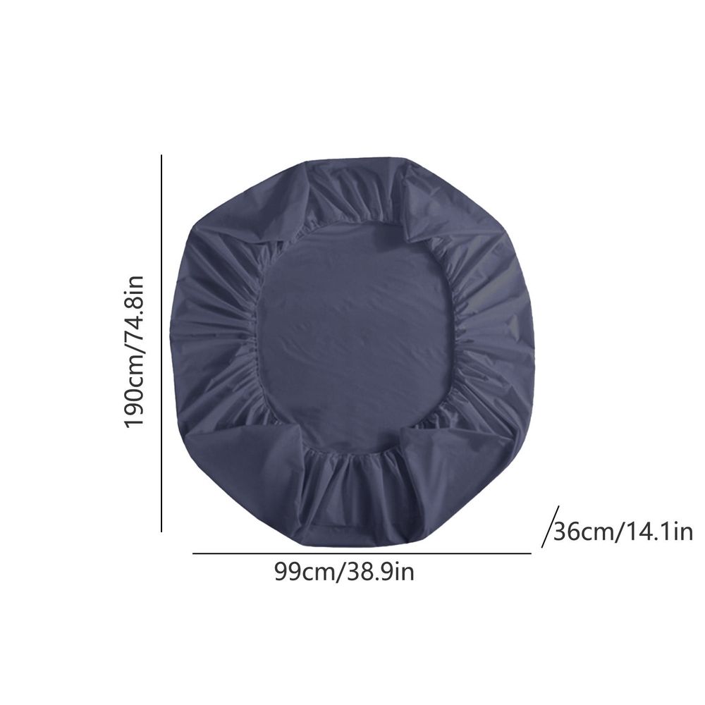 Twin Waterproof Sheet & Mattress Protector 15" Deep Pocket - Brushed Polyester Bedding, Hotel Grade Wrinkle-Resistant Waterproof Bed Sheets (Solid Color, Gray)