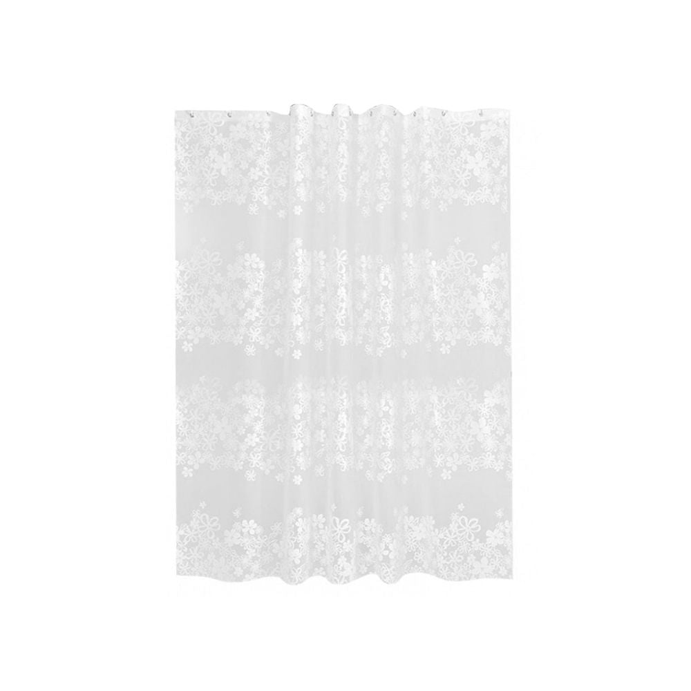 Waterproof Shower Liner, Heavy-Duty Clear Plastic Anti-Mould Bath Curtain, 72x72 Inch with 12 Hooks
