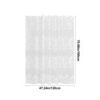 Waterproof Shower Liner, Heavy-Duty Clear Plastic Anti-Mould Bath Curtain, 72x72 Inch with 12 Hooks