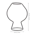 Iron Art Frame Vase Stand, Black, Modern Elegance for Plants