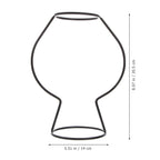 Iron Art Frame Vase Stand, Black, Modern Elegance for Plants