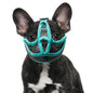 Bulldog Short Nose Dog Cover, Full Pants Design, Preventing Bites, Bulldog Soft Mesh Dog Cover, Used for Beauty Walking, Allowing Drinking and Eating(ink blue M)