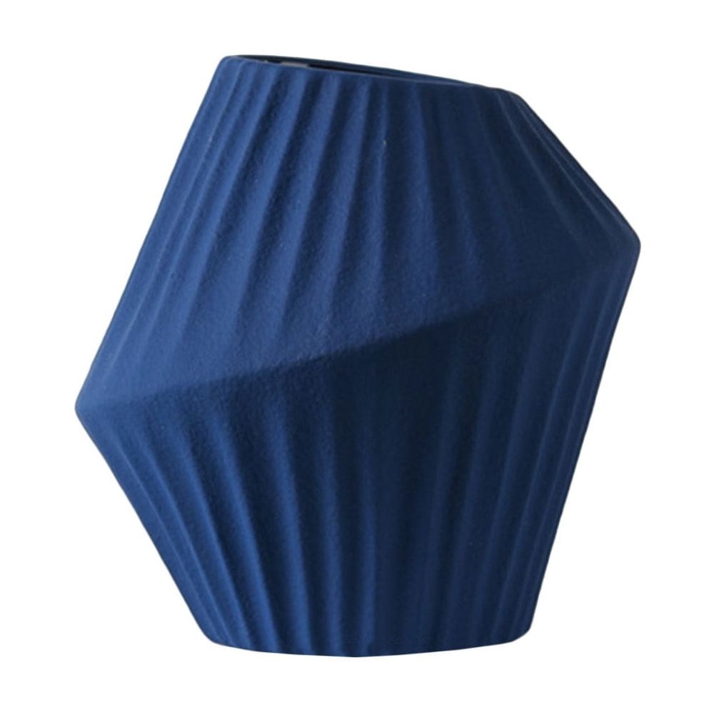 1Pc Premium Ceramics Vase Blue for Hydroponics and Flower Display