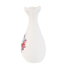 Red Simple Ceramic Vase for Living Room Decor Practical Use 1Pc