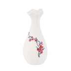 Red Simple Ceramic Vase for Living Room Decor Practical Use 1Pc