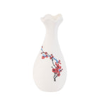 Red Simple Ceramic Vase for Living Room Decor Practical Use 1Pc
