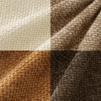 Pack of 4 Brown Couch Throw Pillow Covers 18x18 Inch Soft Decorative Chenille Pillows Farmhouse Accent Cushions for Boho Home Decor Spring Sofa Bedroom Living Room(Excluding pillow insert)