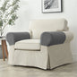 Machine washable household sofa armrests, chair covers, elastic sofa armrests covers (2-piece set of armrests, dark gray)