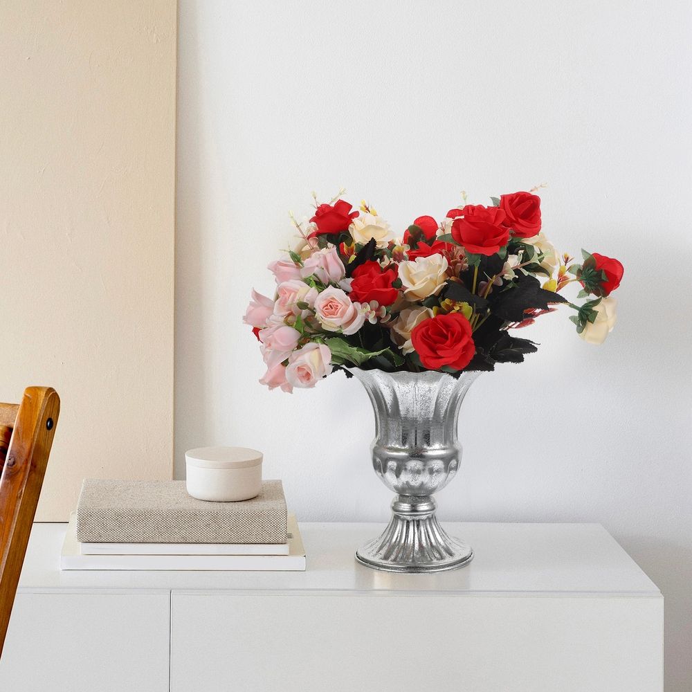 Metal Flower Pot Vintage Style Vase Metal Flowerpot Household Decorative Vase Garden Decor