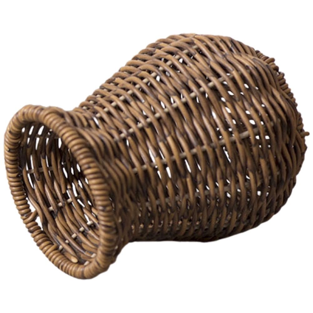Rustic Style Vase Desktop Imitation Rattan Decorative Vase Flower Arrangement Vase