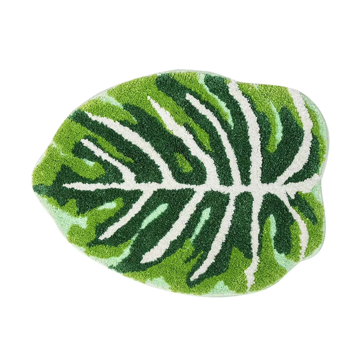Bath Mat For Bathroom Green Boho Bathroom Rugs Non Slip Cute Leaves Small Bath Rug Soft Absorbent Washable Carpet For Tub Shower Doormat Decor Carpet