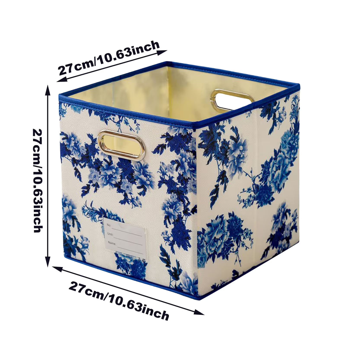 Gifts Storage Cube Bins Toy Boxes For Decoration Foldable Fabric Toy Chests Storage Gifts Organization Containers Blue Home Textile Storage