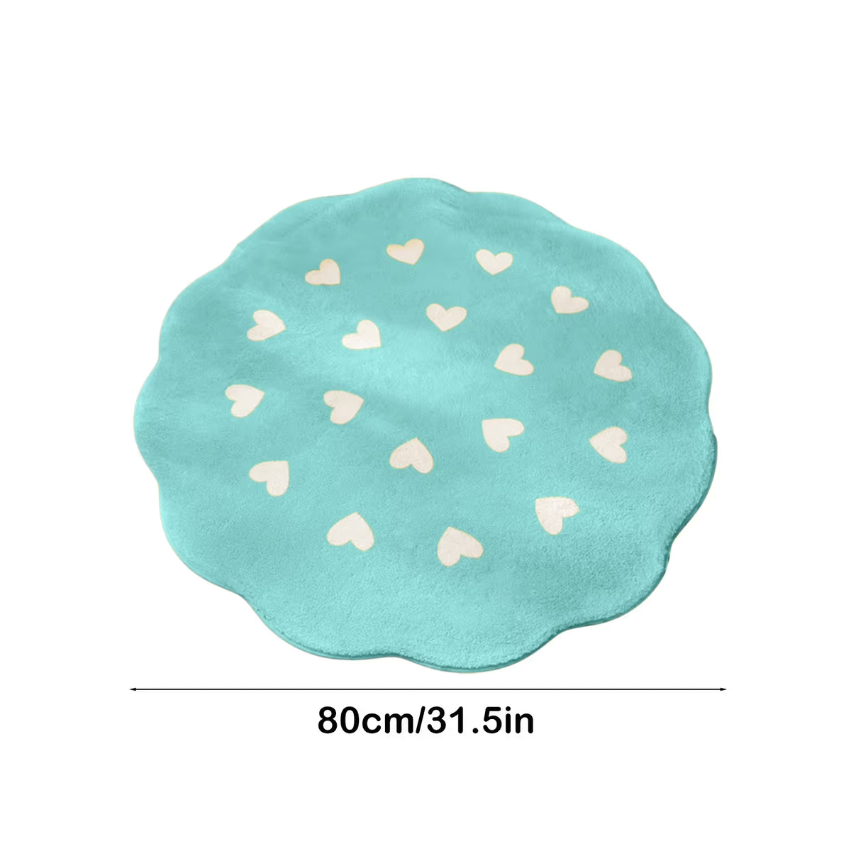 Valentine's Day Flower Shaped Rug,Washable Round Rug Soft Floral Area Rugs for Living Room Girls Bedroom Rug Cute Circle Rug Nonslip Indoor Rug for Playroom Rug,Round 39.4in, Pink