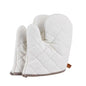 Cotton Oven a pair , High Heat Resistant Microwave Gloves, Kitchen Mitts for Baking,Cooking, BBQ, Small