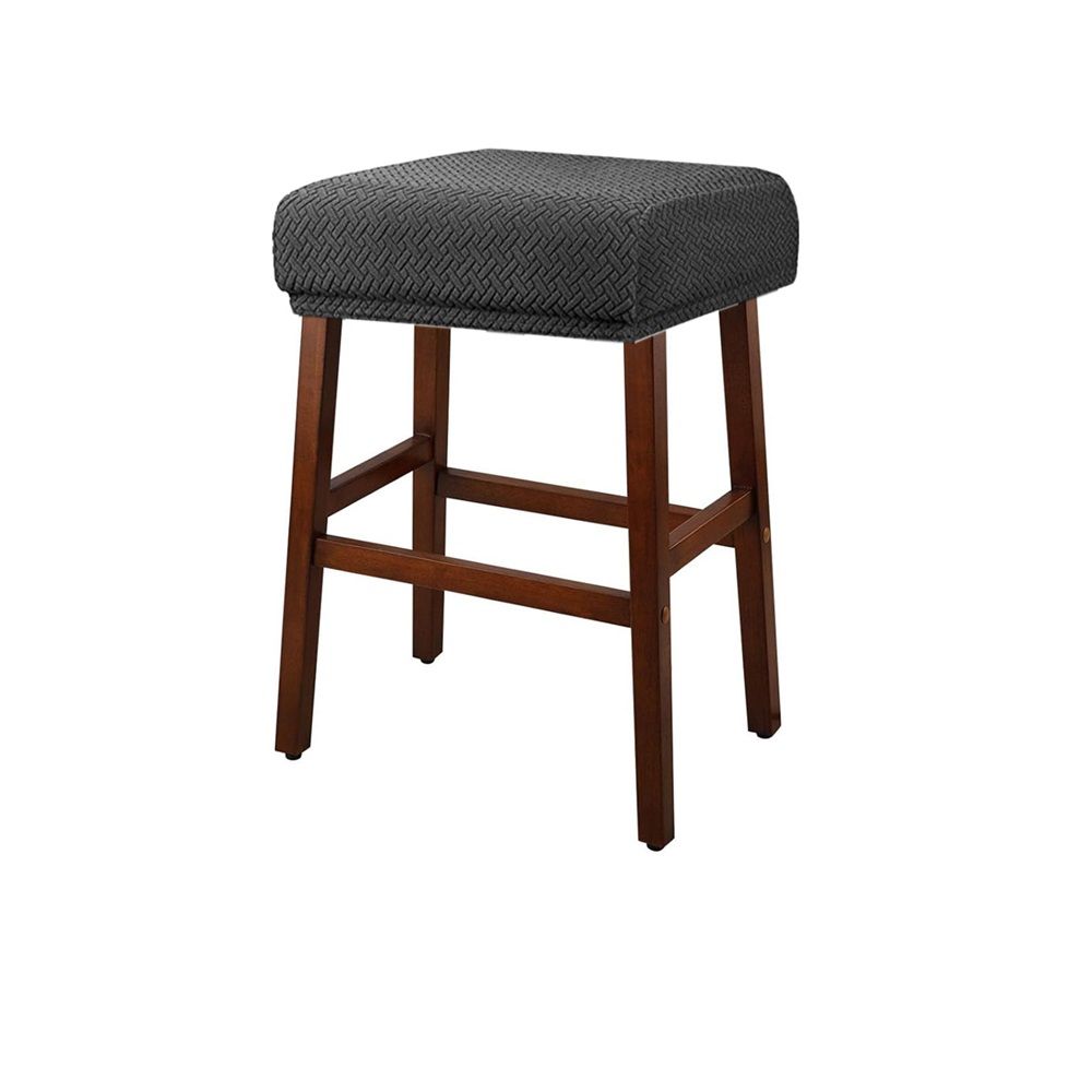 Stool Covers Rectangle - 4 Pack Stretch Waterproof Saddle Seat Cover Counter Bar Stools Bar Chairs Covers Kitchen Island Chairs Cushion Protector