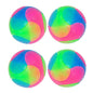 4 pcs Light Up Dog Balls Flashing Elastic Ball Glow in The Dark Interactive Pet Toys for, Cats, Dogs,Diameter 7cm