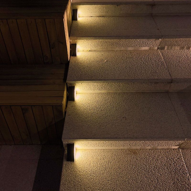 LED Solar Step Lights Waterproof Outdoor Stair Lights, Solar Deck Lights Outdoor Decor Solar Decoration Lights for Yard, Patio, Garden, Walkways, Front Door, Pathway, Driveway, Porch 6 Pack
