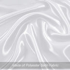 24 Pcs Silky White Satin Napkins 17 x 17 Inches, Square Smooth Wedding Dinner Napkins Satin Cloth Napkins Table Napkins for Banquet Party Restaurant Decor