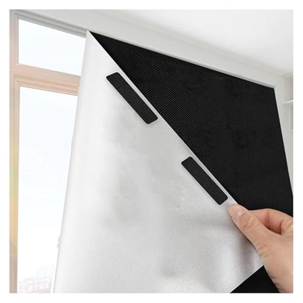 Blackout Curtains for Bedroom, 39" x 57" Temporary Blackout Shades for Windows, Portable Black Out Blinds Screen , Black Out Window Cover Film for Nursery Travel RV（There is only one curtain cloth）