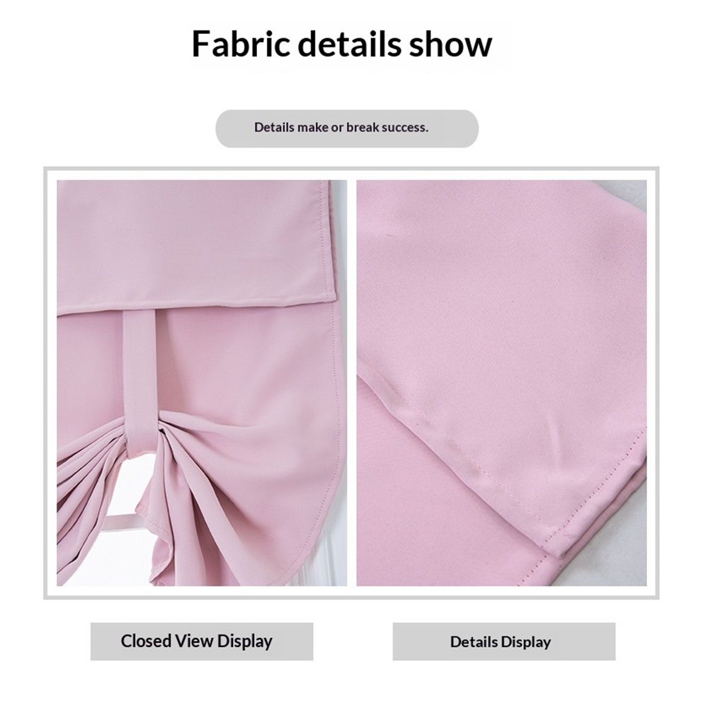 1 pack Door Curtain - Blackout Curtains Room Darkening Privacy Tie up Window Drape for Patio Glass/Doorway French Door Blind, W 26 x L 68,light gray
