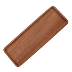 2pcs  Wood Platters Small 11.5"x4.2" Long Charcuterie Board Rectangle Decorative Tray Wooden Serving Platter for Food Appetizer Cake Plates Kitchen Dish Cheese Boards Rectangular