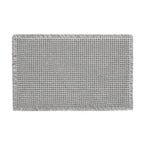 Waffle Bath Mat, Boho Bathroom Rugs Non Slip Washable Super Absorbent Quick Dry Bath Mat Farmhouse Bathroom Decor,  Grey 43x61cm